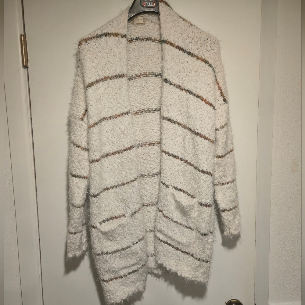 Women's Cream Colored Altar'd State Long Cardigan
